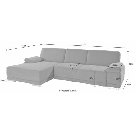 sit&more Hoekbank Coria L-vorm met xl-récamier, naar keuze met slaapfunctie afbeelding2 - 1