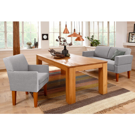 Home affaire Fauteuil Fehmarn comfortabele zithoogte van 54 cm, in 3 verschillende stofkwaliteiten afbeelding2 - 1