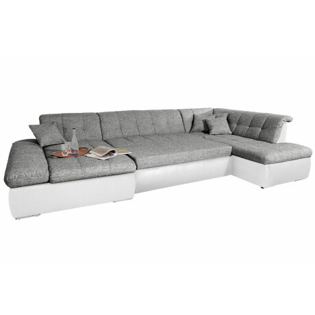 DOMO collection Zithoek Moric U-vorm ook in cord in xxl-formaat, naar keuze met slaapfunctie en verstelbare armleuning afbeelding2 - 1