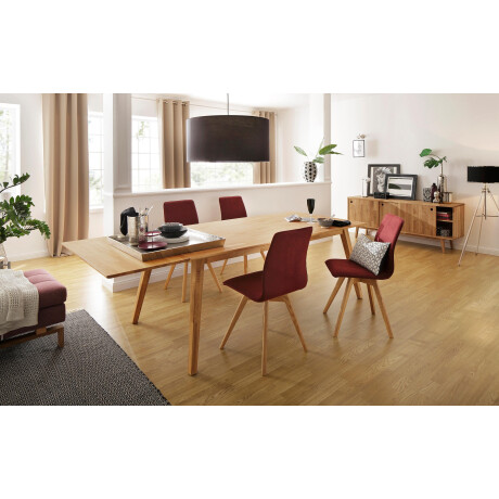 andas Eettafel Lake Massief eiken, breedte 150 cm, uit te breiden met insteekbladen afbeelding2 - 1