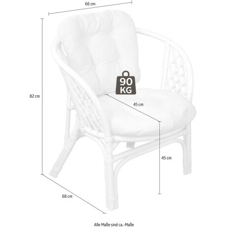 Home affaire Rotanstoel Rotanfauteuil (set, 2 stuks) afbeelding2 - 1
