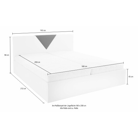 Westfalia Polsterbetten Gestoffeerd bed Malibu met bedkist bij uitvoering met matras afbeelding2 - 1