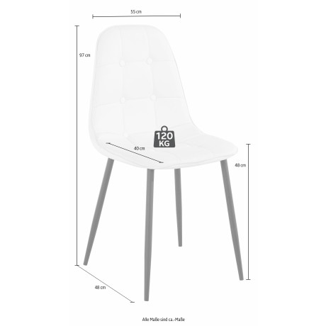 INOSIGN Eethoek met ronde tafel in cementlook (set, 5-delig) afbeelding2 - 1