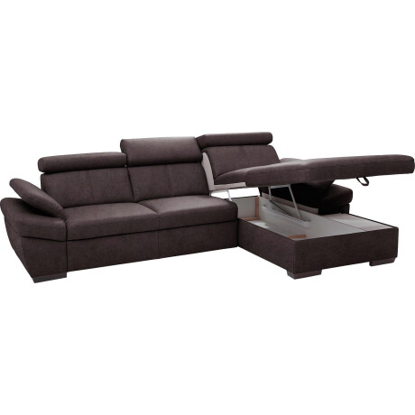 exxpo - sofa fashion Hoekbank Salerno, klassieke moderne functionele bank, hoog zitcomfort, L-vorm inclusief verstelbare hoofdsteun en armleuning, naar keuze met slaapfunctie afbeelding2 - 1