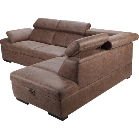exxpo - sofa fashion Hoekbank Salerno, klassieke moderne functionele bank, hoog zitcomfort, L-vorm inclusief verstelbare hoofdsteun en armleuning, naar keuze met slaapfunctie afbeelding2 - 1