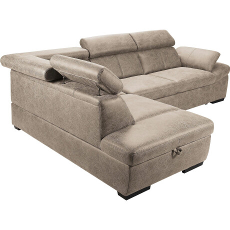 exxpo - sofa fashion Hoekbank Salerno, klassieke moderne functionele bank, hoog zitcomfort, L-vorm inclusief verstelbare hoofdsteun en armleuning, naar keuze met slaapfunctie afbeelding2 - 1