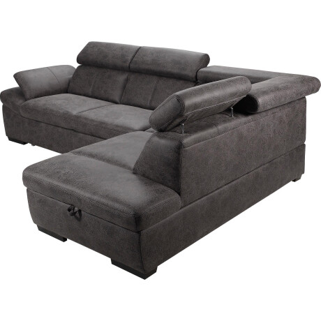 exxpo - sofa fashion Hoekbank Salerno, klassieke moderne functionele bank, hoog zitcomfort, L-vorm inclusief verstelbare hoofdsteun en armleuning, naar keuze met slaapfunctie afbeelding2 - 1
