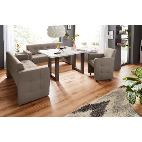 exxpo - sofa fashion Bank Barista keukenbank met comfortabele zithoogte van 49 cm geweldige detailafwerking, vrij in de ruimte te plaatsen afbeelding2 - 1