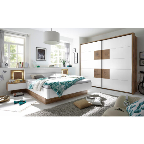 Schlafkontor Zweefdeurkast Capri Fronten met chique applicaties in kops hout-decor afbeelding2 - 1