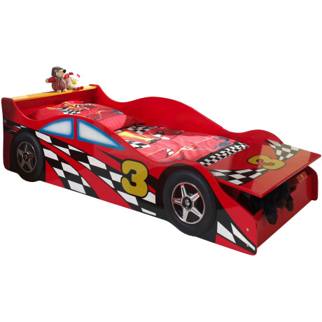 Vipack Kinderledikant Autobed, raceauto-bed met lattenbodem afbeelding2 - 1