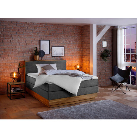 Home affaire Boxspring Cavan Eiken, met bedkist & topmatras, verschillende hardheden (ook H4) afbeelding2 - 1