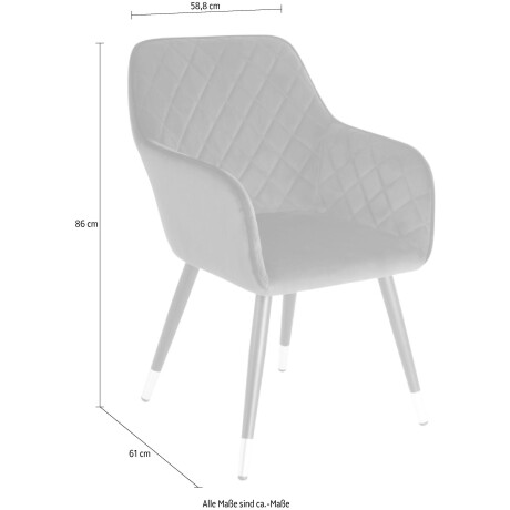 Kayoom Stoel Amino 625, stijlvolle designstoel, fluweelzachte bekleding van velvet stof (1 stuk) afbeelding2 - 1