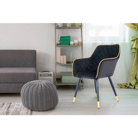 Kayoom Stoel Amino 525, stijlvolle designstoel, fluweelzachte bekleding van velvet stof (1 stuk) afbeelding2 - 1