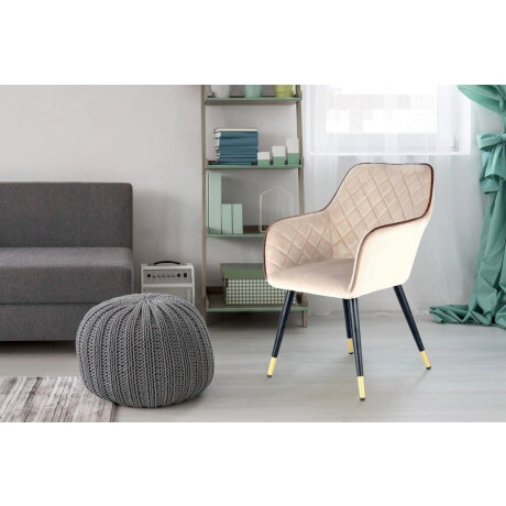 Kayoom Stoel Amino 525, stijlvolle designstoel, fluweelzachte bekleding van velvet stof (1 stuk) afbeelding2 - 1
