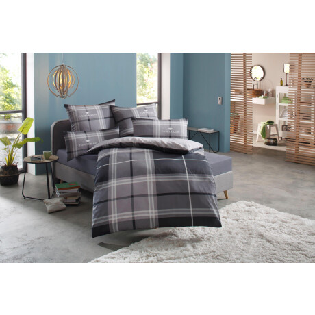 TOM TAILOR HOME Tweezijdig te gebruiken overtrekset Eric in mt. 135x200 of 155x220 cm met rits, met gratis-aanbieding: sporttas van 100% katoen (3-delig) afbeelding2 - 1