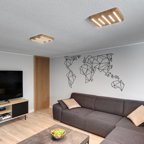 SPOT Light Led-plafondlamp Neele Inclusief 24V led modules, natuurproduct van eikenhout, duurzaam afbeelding2 - 1