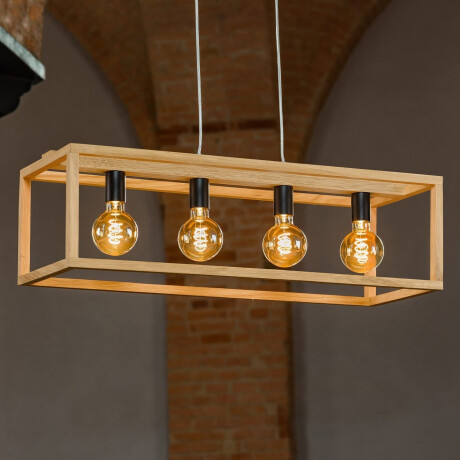 SPOT Light Hanglamp KAGO Hanglamp, natuurproduct van eikenhout, duurzaam afbeelding2 - 1