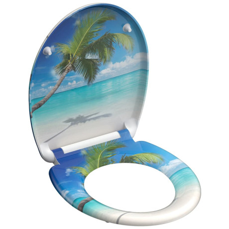 SCHÜTTE Toiletbril met soft-close CARRIBEAN duroplast met print afbeelding2 - 1