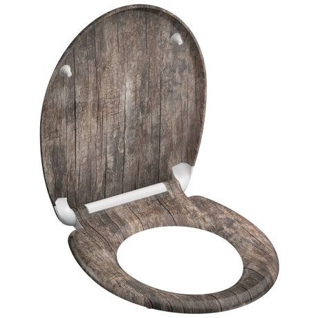 SCHÜTTE Toiletbril met soft-close OLD WOOD duroplast met print afbeelding2 - 1