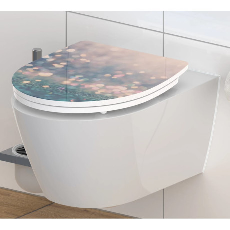 SCHÜTTE Toiletbril met soft-close MAGIC LIGHT duroplast hoogglans afbeelding2 - 1