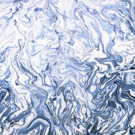 DUTCH WALLCOVERINGS Behang Liquid Marble blauw afbeelding2 - 1