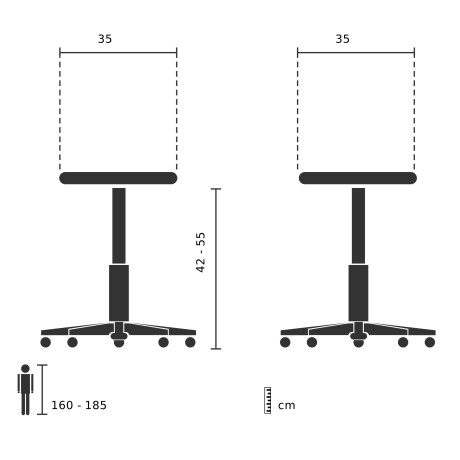 BALANCE 10 - Draaikruk Zwart Stof afbeelding2 - 1