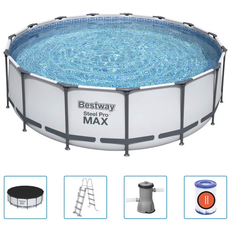 Bestway Zwembadset Steel Pro MAX rond 457x122 cm afbeelding2 - 1