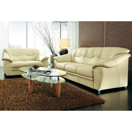 sit&more Zithoek Top Savona NatuurLEER (2-delig), bestaand uit elk een 2- en 3-zitsbank, binnenvering afbeelding2 - 1