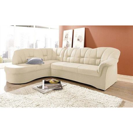DOMO collection Hoekbank Papenburg, tijdloze rugsteppingen, elegante armleuning, L-vorm afbeelding2 - 1