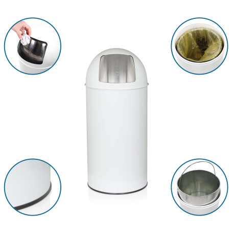 PUSH 35L | 35 L - Prullenbak Wit afbeelding2 - 1