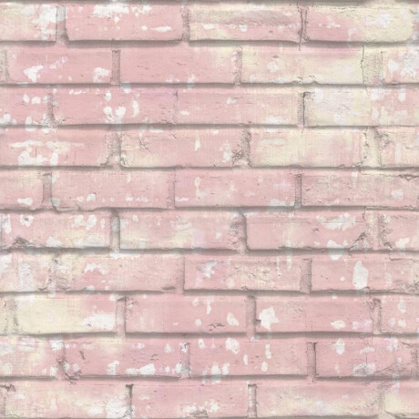 Noordwand Behang Urban Friends & Coffee Bricks roze en wit afbeelding2 - 1