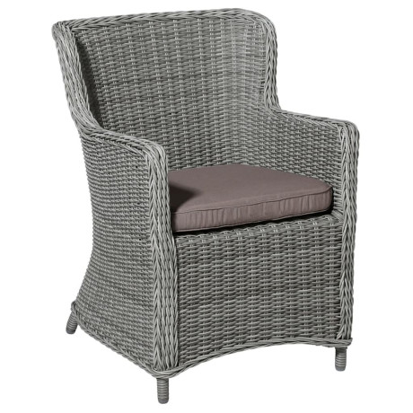 Madison Zitkussen voor wicker tuinstoel Panama 48x48 cm taupe afbeelding2 - 1