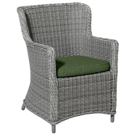 Madison Zitkussen voor wicker tuinstoel Panama 48x48 cm groen afbeelding2 - 1