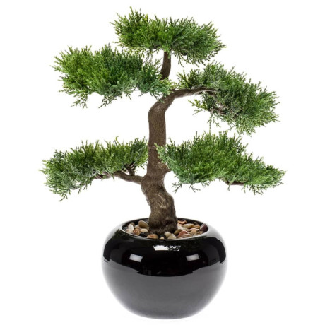 Emerald Kunstplant ceder bonsai groen 34 cm 420001 afbeelding2 - 1
