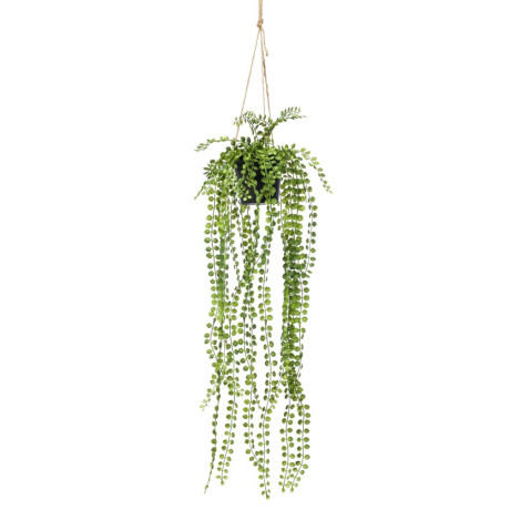 Emerald Kunstplant hangend in pot ficus pumila 60 cm afbeelding2 - 1