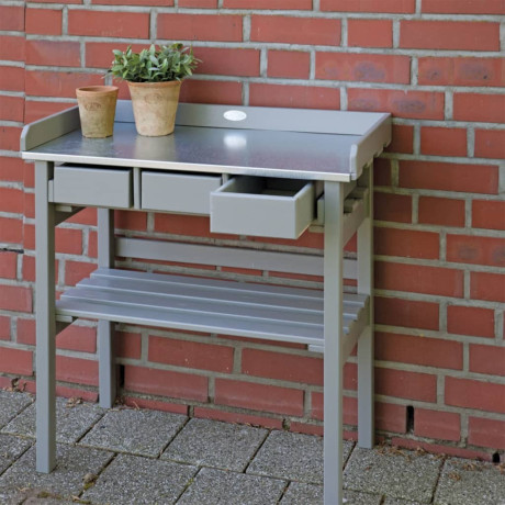 Esschert Design tuinwerktafel grijs CF29G afbeelding2 - 1