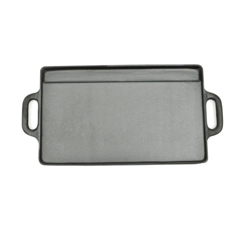 vidaXL Grillplaat dubbelzijdig 50x23 cm gietijzer afbeelding2 - 1