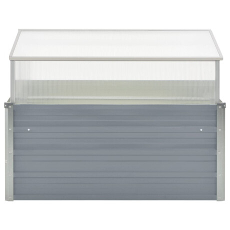 vidaXL Tuinkas 100x100x85 cm gegalvaniseerd staal grijs afbeelding2 - 1