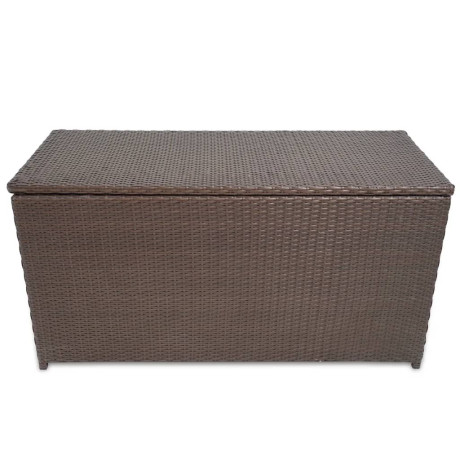 vidaXL Tuinbox 120x50x60 cm poly rattan bruin afbeelding2 - 1