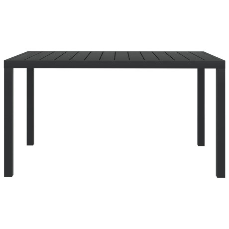 vidaXL Tuintafel 150x90x74 cm aluminium en HKC zwart afbeelding2 - 1