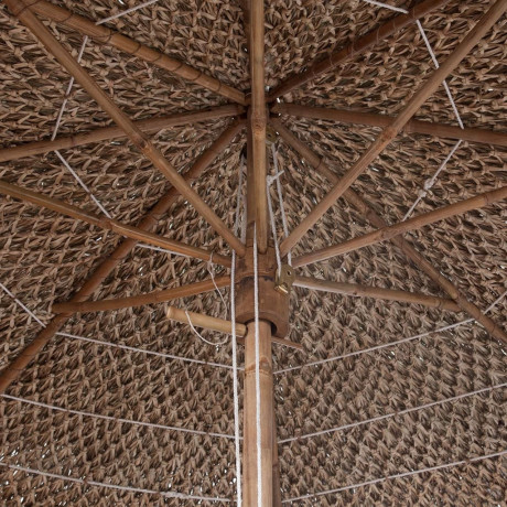 vidaXL Parasol van bamboe met dak van bananenbladeren 210 cm afbeelding2 - 1
