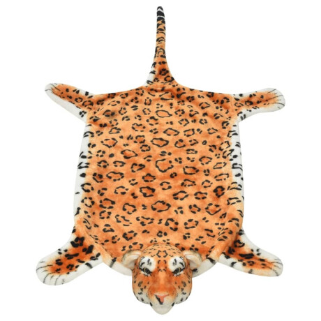 vidaXL Luipaardvloerkleed pluche 139 cm bruin afbeelding2 - 1