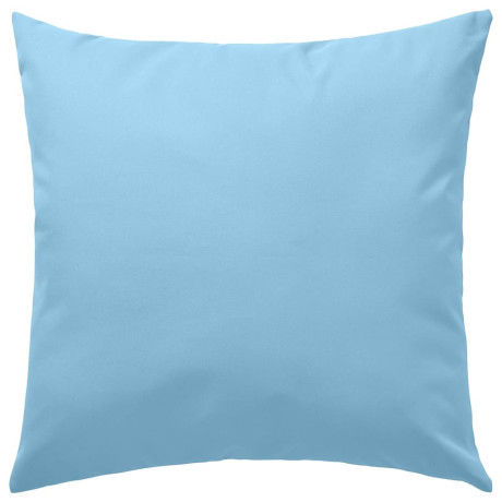 vidaXL Buitenkussens 45x45 cm lichtblauw 2 st afbeelding2 - 1