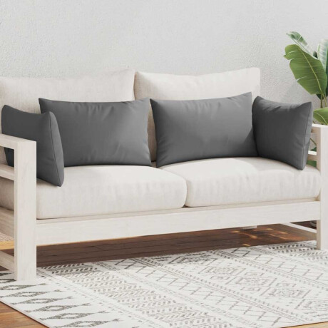 vidaXL Buitenkussens 60x40 cm grijs 4 st afbeelding2 - 1