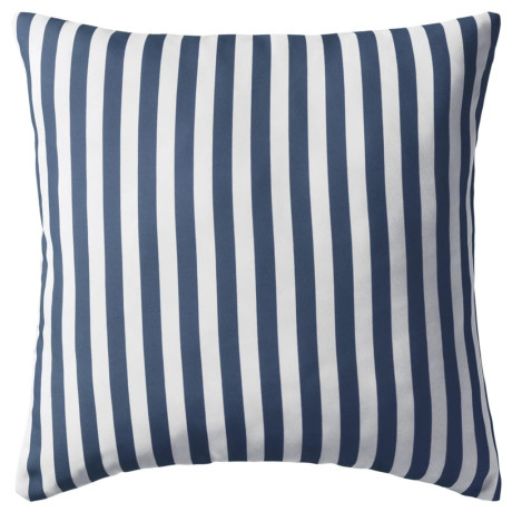 vidaXL Buitenkussens 45x45 cm gestreept marineblauw 4 st afbeelding2 - 1