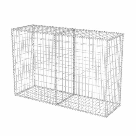 vidaXL Gabion mand 150x50x100 cm gegalvaniseerd staal afbeelding2 - 1