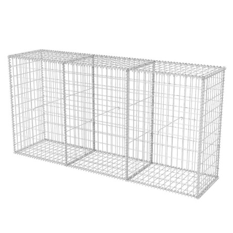 vidaXL Gabion mand 200x50x100 cm gegalvaniseerd staal afbeelding2 - 1