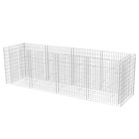 vidaXL Gabion plantenbak verhoogd 360x90x100 cm staal afbeelding2 - 1