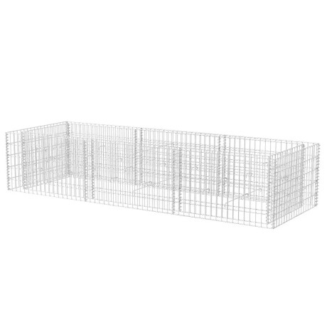 vidaXL Gabion plantenbak verhoogd 270x90x50 cm staal afbeelding2 - 1