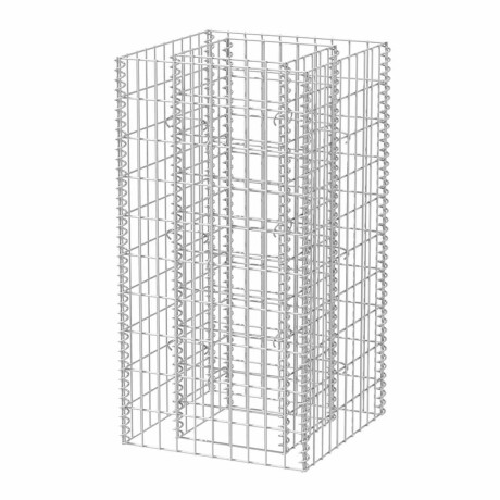vidaXL Gabion plantenbak verhoogd 50x50x100 cm staal afbeelding2 - 1